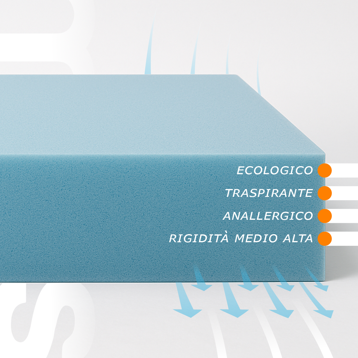 Folding Mattress 10 cm High - Waterfoam, Aloe Vera | Plus