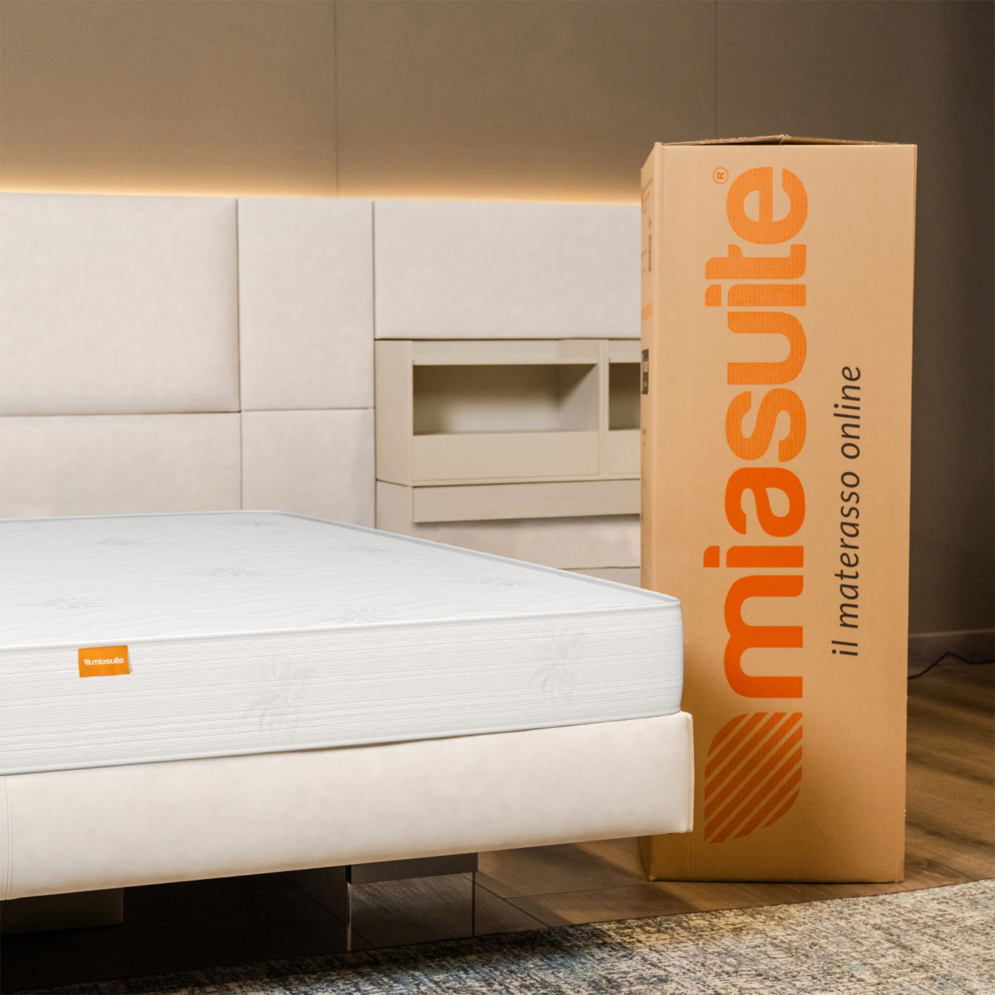 Materasso per Divano Letto, alto 10 cm - Rivestimento Aloe Vera | Plus H10