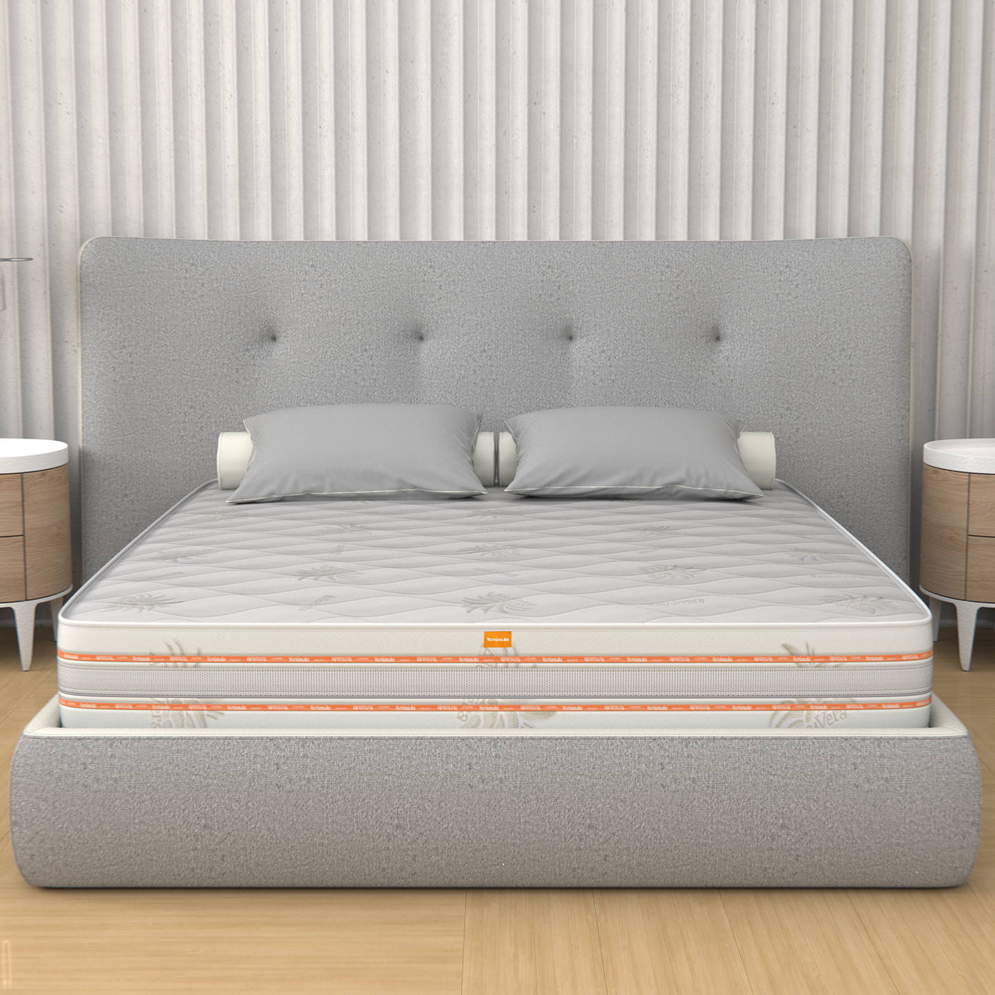 Memory Mattress, Height 25 cm - Aloe Vera Covering | Top H25