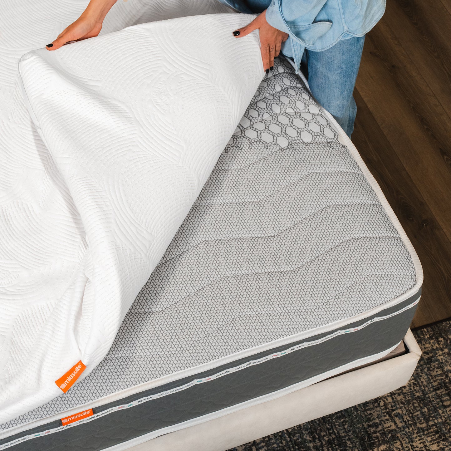Topper Memory Foam - alto 5 cm, a portanza differenziata, sfoderabile | One H5