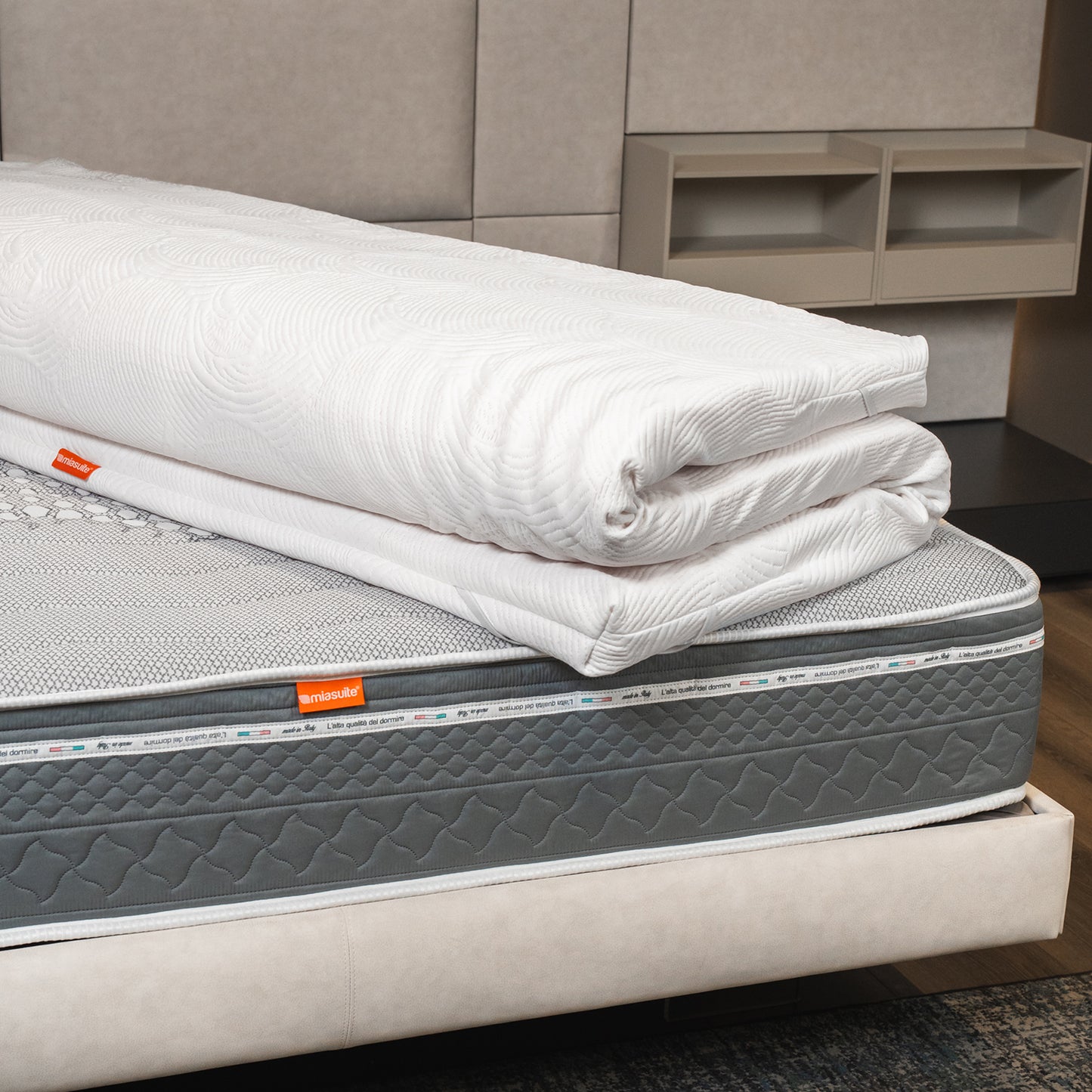 Topper Memory Foam - alto 5 cm, a portanza differenziata, sfoderabile | One H5