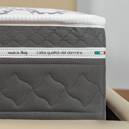 Materasso Molle Insacchettate, alto 22 cm - Rivestimento Carbon. | Jolie