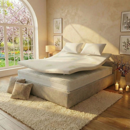 Kit Topper Memory Foam in Aloe Vera e Cuscini Puffo