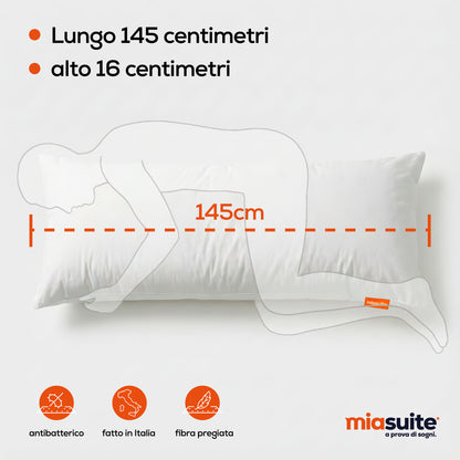 Cuscino Hug lungo 145 cm alto 145 cm