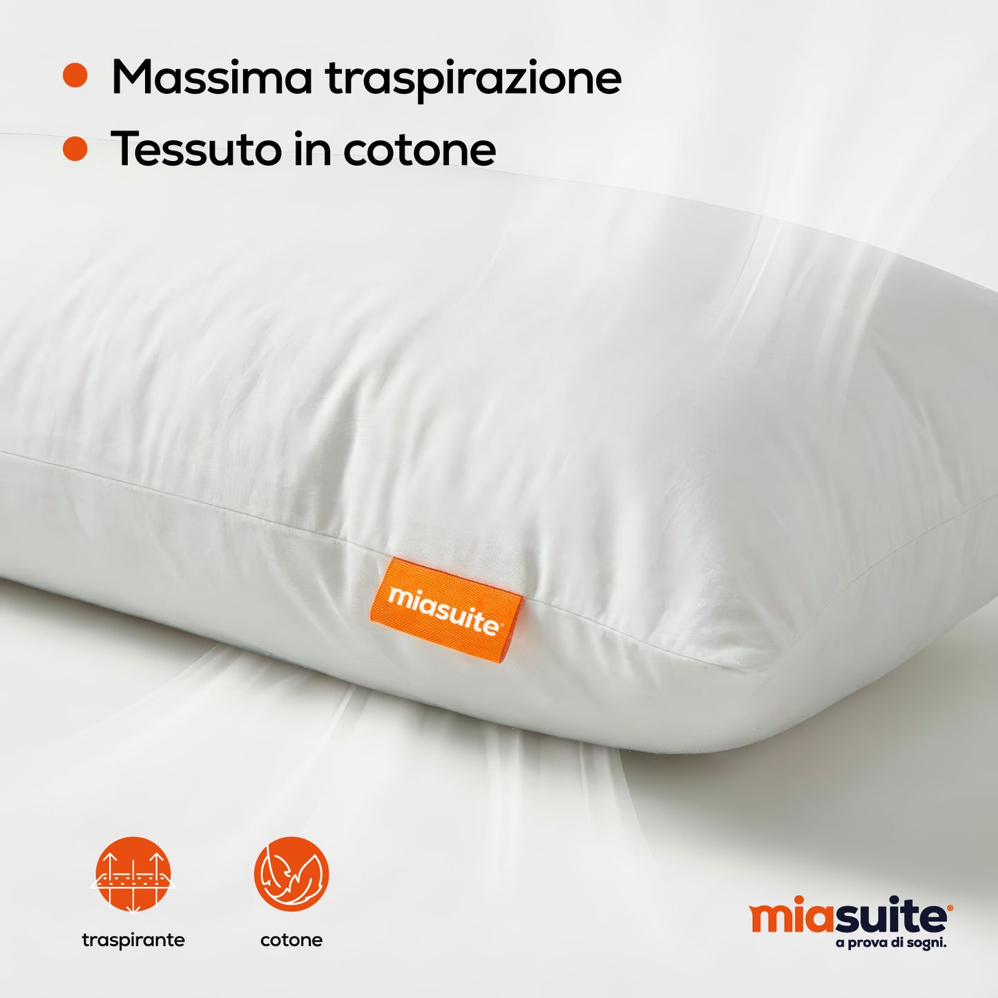 Cuscino Hug 40x145 cm tessuto cotone 