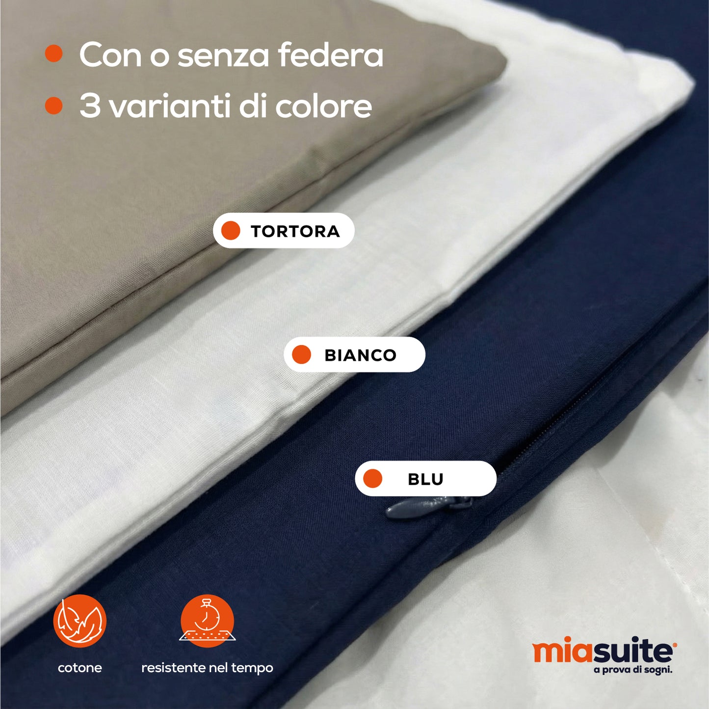 Cuscino Hug 40x145 cm colore federe