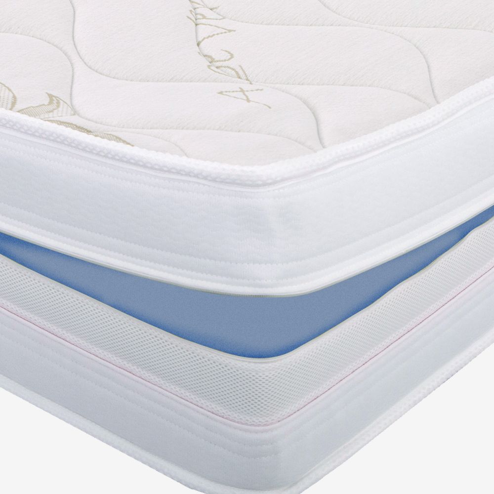 Materasso Alto 24 cm - Waterfoam, Sfoderabile, Rivestimento in Aloe Vera | Goemon