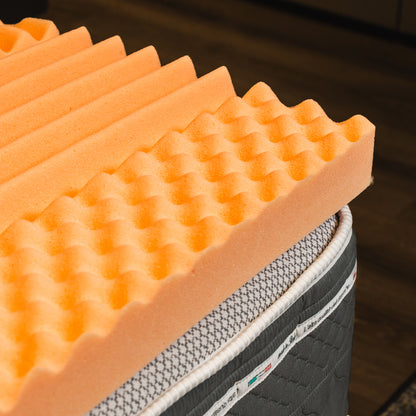 Topper Memory Foam - alto 7 cm, a portanza differenziata, sfoderabile | One H7